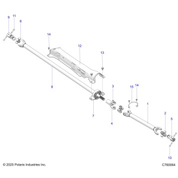 DRIVE TRAIN, PROP SHAFT - Z26NMX99A4/A6 (C760064)
