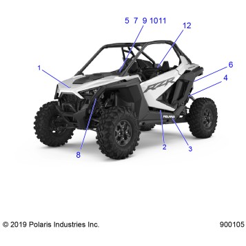 BODY, DECALS, STANDARD - Z20RAB92LR/D92LC/E92LT (900105)