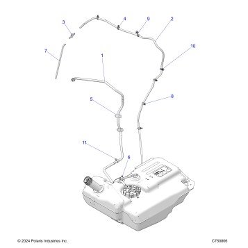 FUEL SYTEMS, FUEL LINES, STD. - Z26NMX99A4/A6 (C750806)