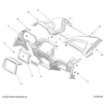 BODY, DASH - Z23NAK99A/99B (C0704156)