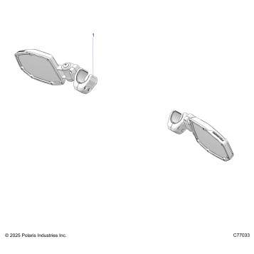 BODY, MIRRORS - Z26RRL2KAL (C77033)