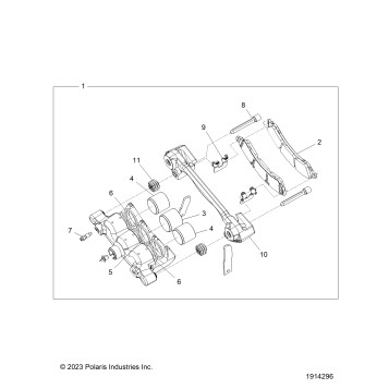 BRAKES, CALIPER, FRONT - Z24G4D92AN/BN/AZ/BZ (1914296)