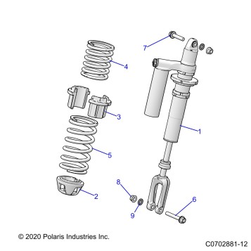 SUSPENSION, FRONT SHOCK MOUNTING - Z23RMC2KAJ/BJ (C0702881-9)