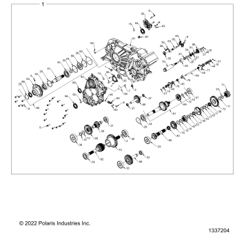 DRIVE TRAIN, GEARCASE, MAIN, INTERNALS - Z23RMU2KAN/BN (NEEDS NEW IMAGE)