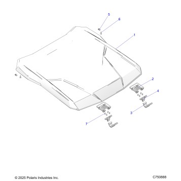 BODY, ROOF - Z25SPD92AA/AF/AL/BA/BL/BF (C750888)