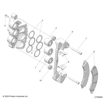 BRAKES, CALIPER, FRONT - Z25SPE92A4/B4 (C750608)