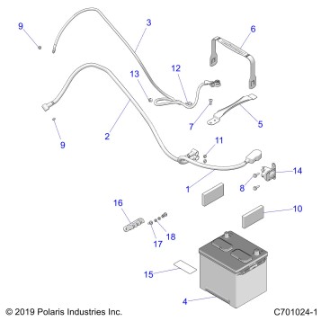 ELECTRICAL, BATTERY - Z20ASE99AH/LH/BH (C701024-1)