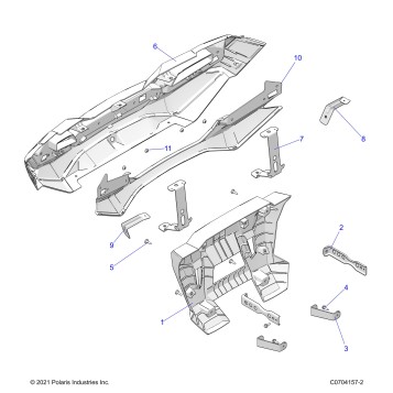 BODY, REAR BUMPER - Z23N4K99A/99B (C700730-1)
