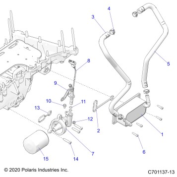 ENGINE, OIL FILTER, OIL COOLER AND RELATED - Z23RML2KAJ/BJ/AK/BK (C701137-13)