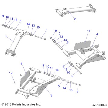 SUSPENSION, REAR CONTROL ARMS - Z22ASA87A2 (C701010-3)