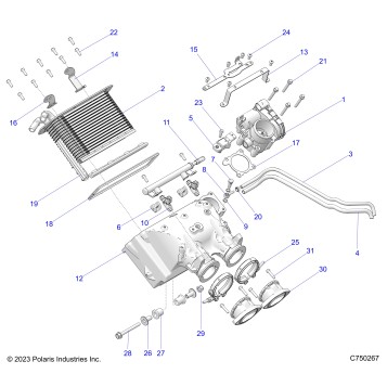 ENGINE, AIR INTAKE MANIFOLD - Z25XPD92A/92B (C750267)