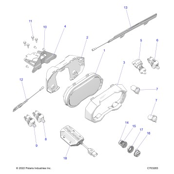 ELECTRICAL, DASH INSTRUMENTS AND CONTROLS -  Z23RGU2KAN/BN  (C703283)