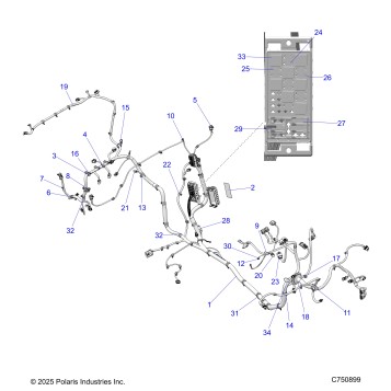 ELECTRICAL, WIRE HARNESS   - Z26NEY99A4/B4/A6/B6 (C750900)