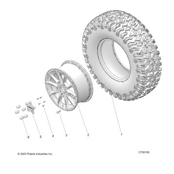 WHEELS, FRONT/REAR - Z25SPE92A4/B4 (C750193)