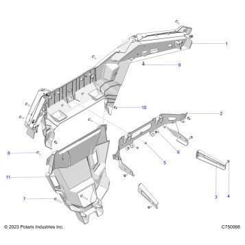 BODY, REAR BUMPER - Z25XPD92A/92B (C750068)
