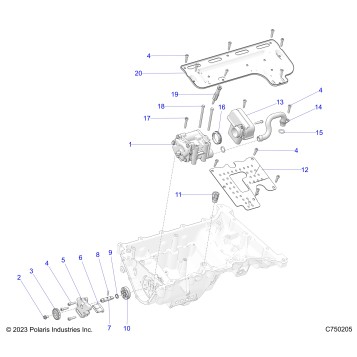 ENGINE, OIL PUMP AND RELATED - Z26RPK2KAR/BR/AV/BV/AC/BC/AJ/BJ (C750205)