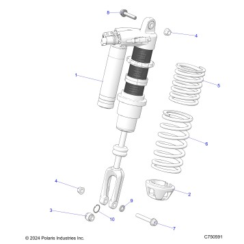 SUSPENSION, FRONT SHOCK MOUNTING - Z26S4P92BL (C750591)