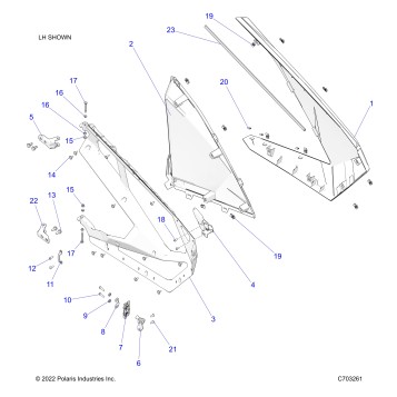 BODY, DOORS, FRONT - Z23RMU2KAN/BN (C703261)