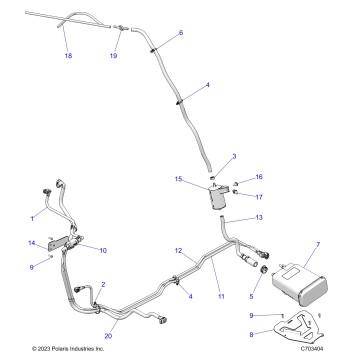 FUEL SYSTEM, FUEL LINES, EVAP - Z24RGD2KBH/BL  (C703254)