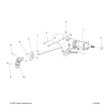 STEERING, LINKAGE, TILT AND RELATED, STANDARD - Z23RGK2KAJ/BJ (C701156-05)