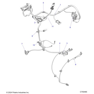 ELECTRICAL, HARNESS RIDE COMMAND - Z25NMB99A4/B4 (C750485)