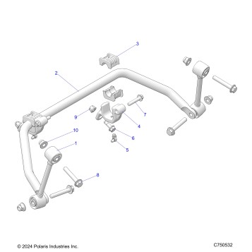 SUSPENSION, FRONT STABILIZER BAR - Z25NMB99A4/B4  (C750532)