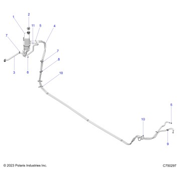 ENGINE, COOLING, SURGE TANK & HOSES - Z25X4B92AP/BP (C750297)