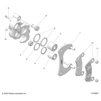 BRAKES, CALIPER, REAR - Z25SPE92A4/B4 (C750607)