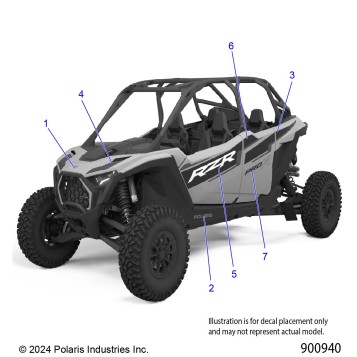 BODY, DECALS GRAPHIC - Z25R4E2KA4/B4  (900940)