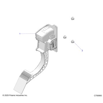 ENGINE, THROTTLE PEDAL - Z26RRL2KAL(C750893)