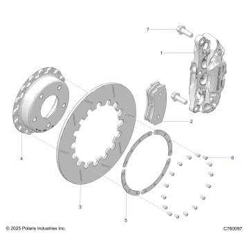 BRAKES, CALIPER AND BRAKE DISC, FRONT - Z26RRL2KAL (C760097)
