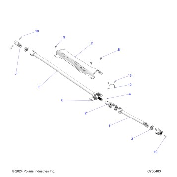 DRIVE TRAIN, PROP SHAFT - Z25NEB99A4/B4 (C750483)