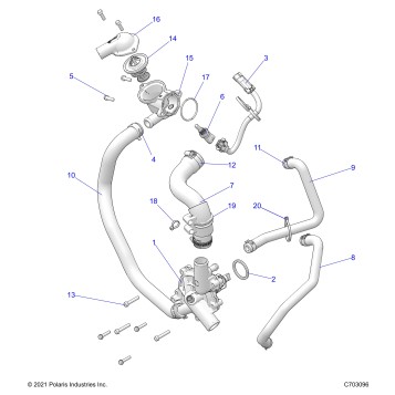 ENGINE, WATERPUMP AND BYPASS - Z26NMX99A4/A6 (C703096)