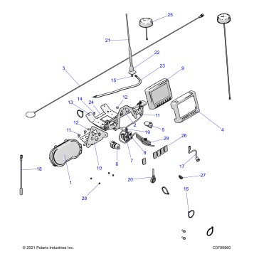 ELECTRICAL, DASH INSTRUMENTS AND CONTROLS, RIDE COMMAND - Z23N4K99A/99B (C700330-2)