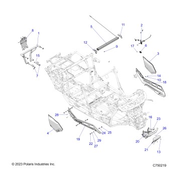 ACCESSORY, BUMPERS AND ROCKERS - Z23RGU2KAN/BN (C750219)