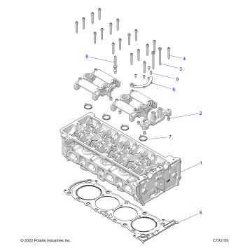 ENGINE, CYLINDER HEAD - Z23RGK2KAJ/BJ (C1206172-3)