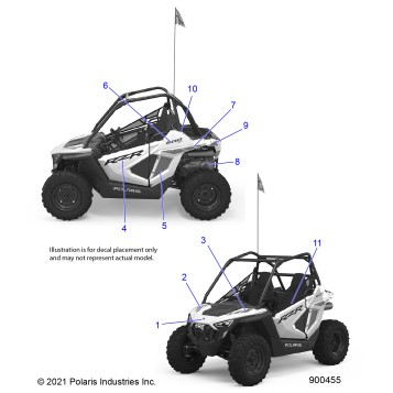 BODY, DECALS - Z22HCB18A2/B2 (900455)