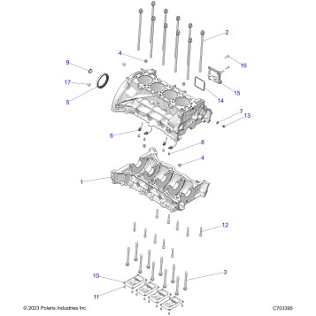 ENGINE, CYLINDER BLOCK - Z26RPK2KAR/BR/AV/BV/AC/BC/AJ/BJ (C703395)