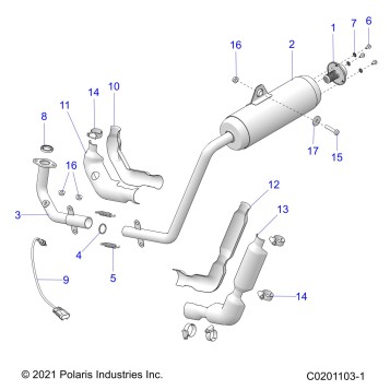 ENGINE, EXHAUST - Z26HCA18A4/A7/B4/B7 (C0201103-1)