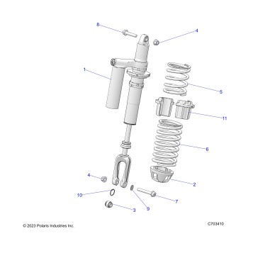SUSPENSION, FRONT SHOCK MOUNTING - Z23GAC92A/92B (C702983-01)