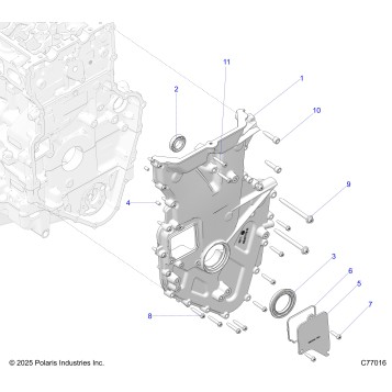 ENGINE, FRONT COVER AND RELATED - Z26RRL2KAL (C77016)
