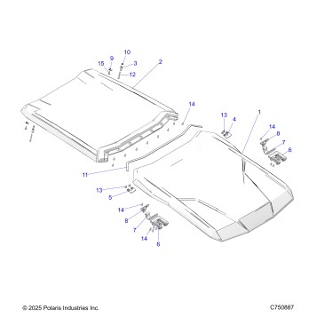 BODY, ROOF - Z25XPD92A/92B (C750887)