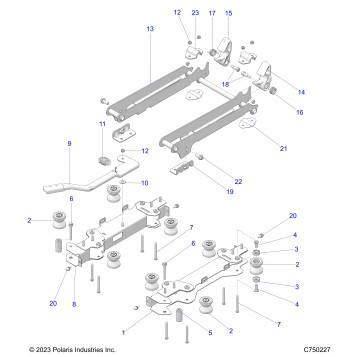 BODY, SEAT MOUNTING, DRIVER - Z26RPK2KAR/BR/AV/BV/AC/BC/AJ/BJ (C750227)