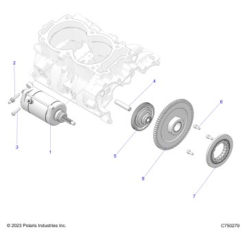 ENGINE, STARTER - Z25XPD92A/92B (C750279)