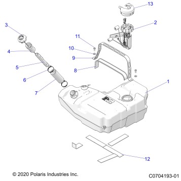 FUEL SYSTEM, FUEL TANK - Z23RML2KAJ/BJ/AK/BK (C0704193-01)