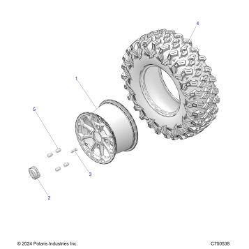 WHEELS, FRONT - Z25NMB99A4/B4 (C750538)