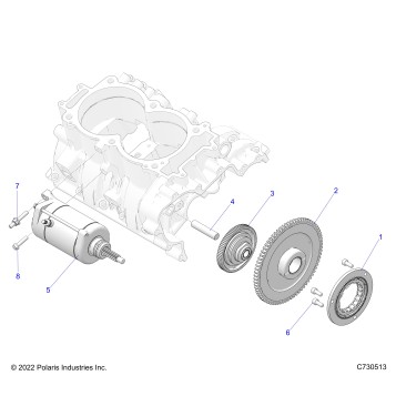 ENGINE, STARTER - Z26NMX99A4/A6 (C730513)