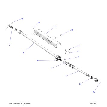 DRIVE TRAIN, PROP SHAFT - Z25NEE99A4/B4/A5/B5 (C703111)