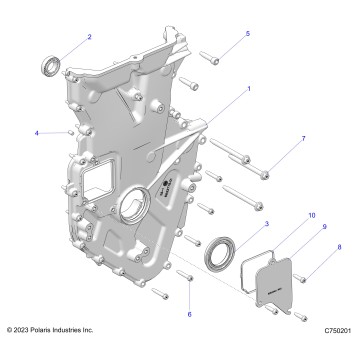 ENGINE, FRONT COVER AND RELATED - Z26RPK2KAR/BR/AV/BV/AC/BC/AJ/BJ (C750201)