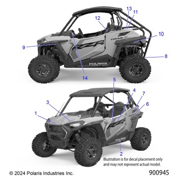 BODY, DECALS - Z26ASF99A6 (900945)